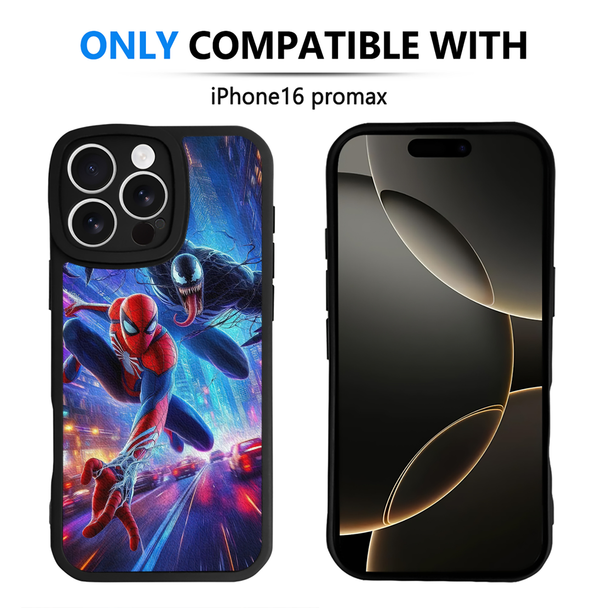Spider Man スパイダーマン 【iPhone 16シリーズ対応】シリコンスマホケース（レザー調） 材質：シリコン